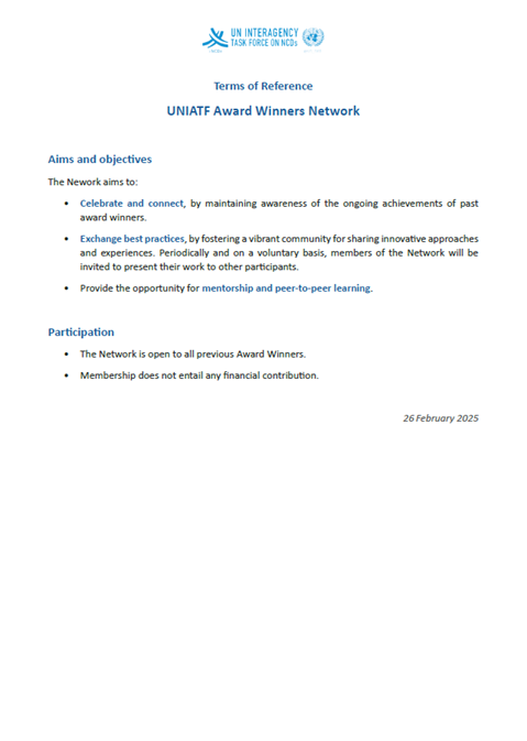Initial Terms of Reference