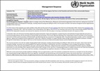 Management response