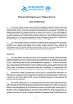 Thematic Working Group on Tobacco Control